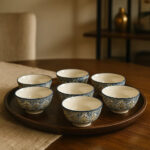 SOMii 18-Piece Ceramic Dinnerware Set (Mandala Design)