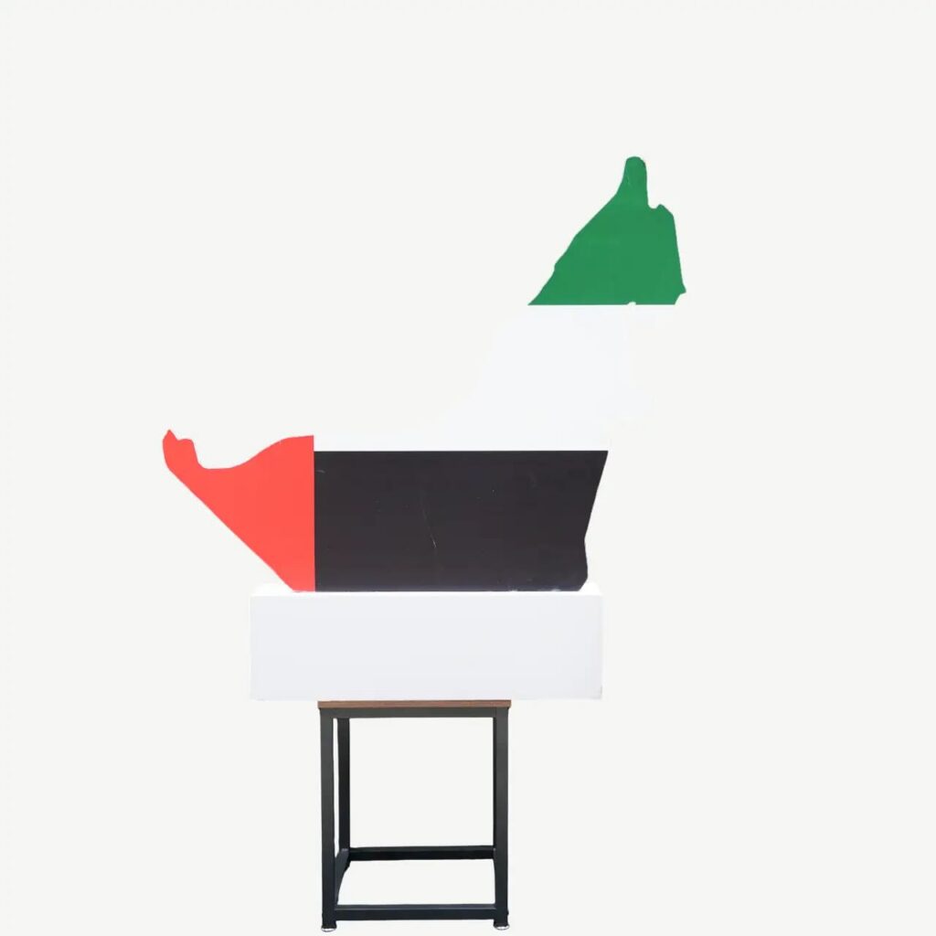 UAE Flag Map Display Table/Stand