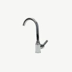 Sleek Single-Handle Chrome Basin Faucet