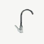 Sleek Single-Handle Chrome Basin Faucet