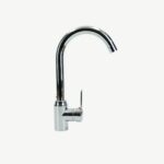 Modern High-Arc Chrome Kitchen Faucet