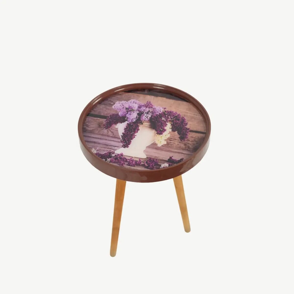 طقم من 3 طاولات جانبية متداخلة بتصميم عصري