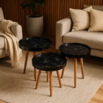 Set of 3 Contemporary Nesting Side Tables