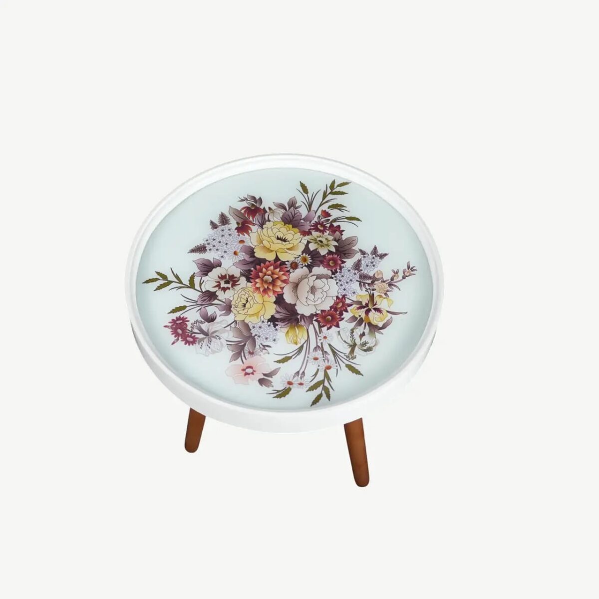 طقم من 3 طاولات جانبية متداخلة بتصميم عصري