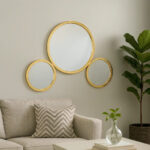 Decorative Triple-Circle Wall Mirror