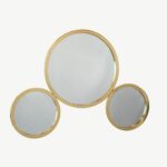Decorative Triple-Circle Wall Mirror