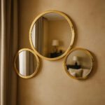 Decorative Triple-Circle Wall Mirror