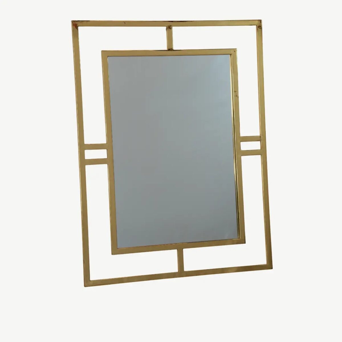 Geometric Rectangular Wall Mirror