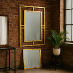 Geometric Rectangular Wall Mirror