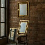 Geometric Rectangular Wall Mirror
