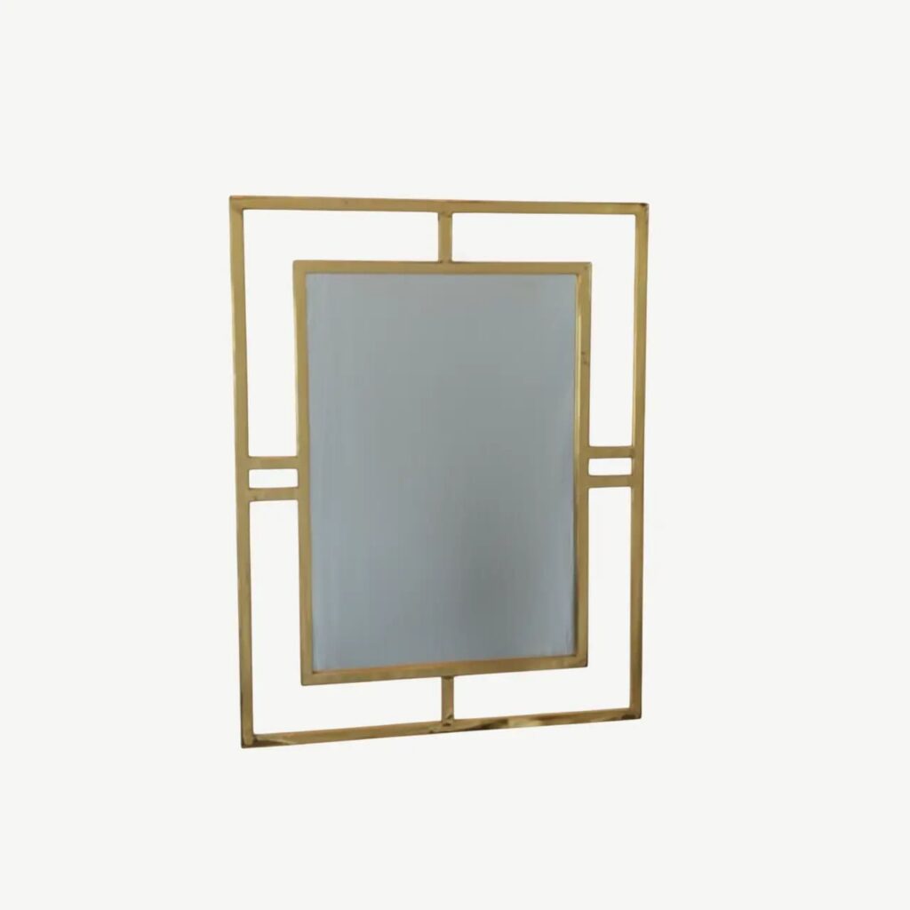 Geometric Rectangular Wall Mirror