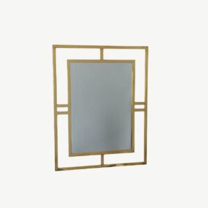 Rectangular Stainless Steel Wall Mirror