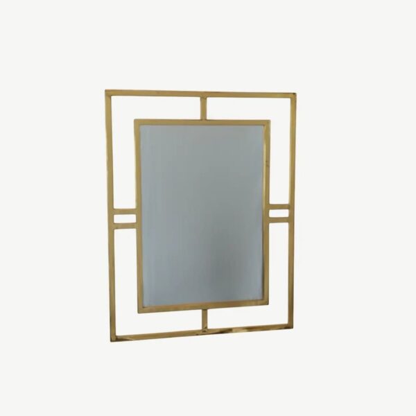 Geometric Rectangular Wall Mirror