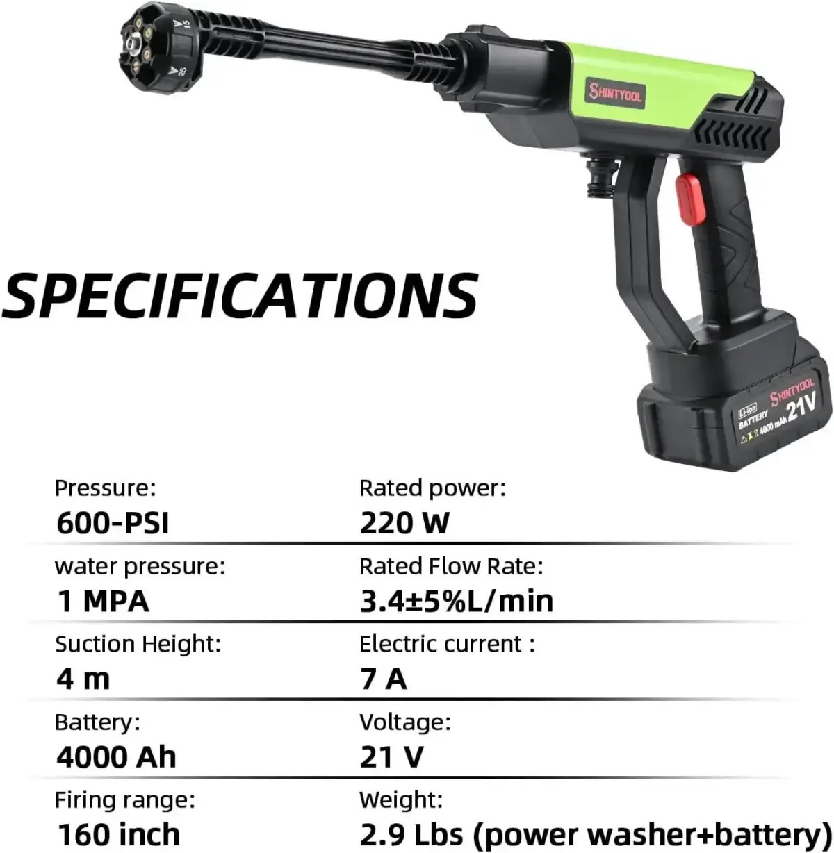 مسدس رغوة غسيل السيارات الأوتوماتيكي عالي الضغط