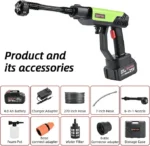 ⁦<span data-no-translation>مسدس رغوة غسيل السيارات الأوتوماتيكي عالي الضغط، مع خرطوم بطول 12 متر وميزة الشفط الذاتي</span>⁩ - الصورة ⁦14⁩