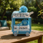 Baby Boy Celebration Gift Trolley