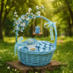Blue Baby Boy Gift Basket Hamper
