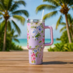 Floral Print Hydration Tumbler (40 oz)