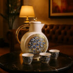 Modern Geometric Arabic Coffee Dallah Set