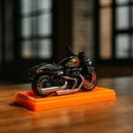 Die-Cast Flaming Cruiser Motorcycle Model