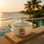 UAE Emblem Ceramic Serving Pot