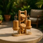 Wooden Spice Rack Set