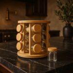 Elegant Glass Spice Jars Set