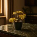 Large Faux Floor Plant in Basket