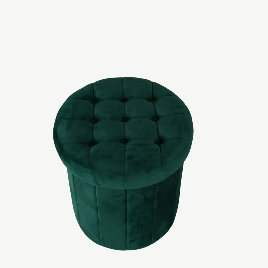 Round Storage Ottoman