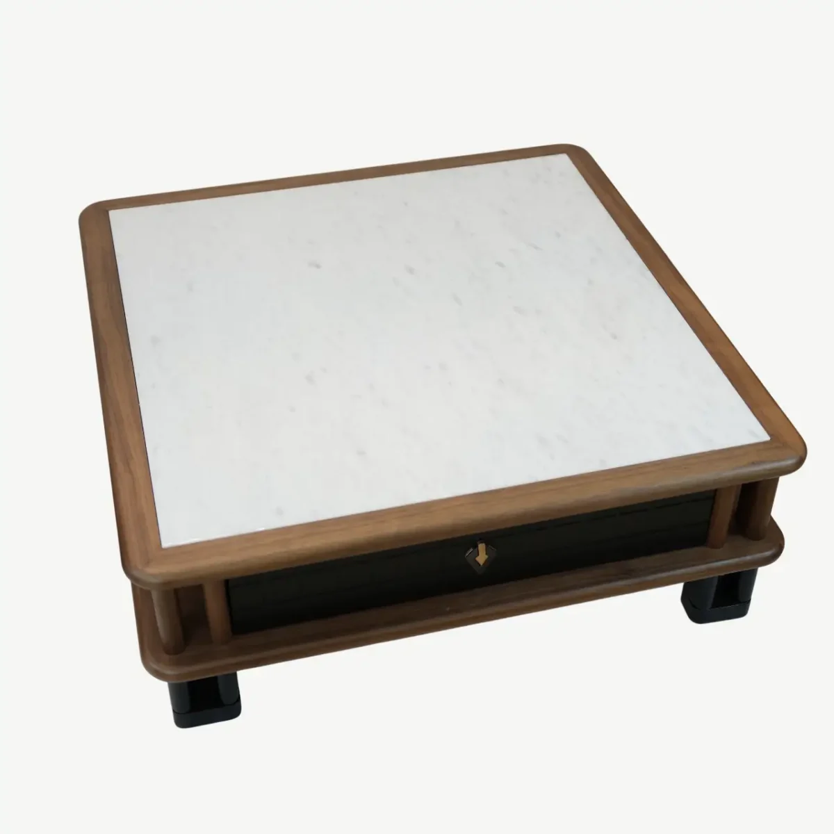 طقم طاولات قهوة مربعة من قطعتين