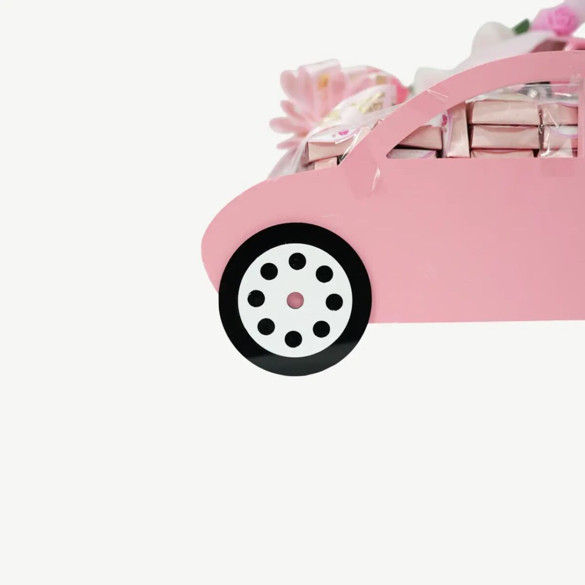 Pink Baby Girl Gift Car Hamper