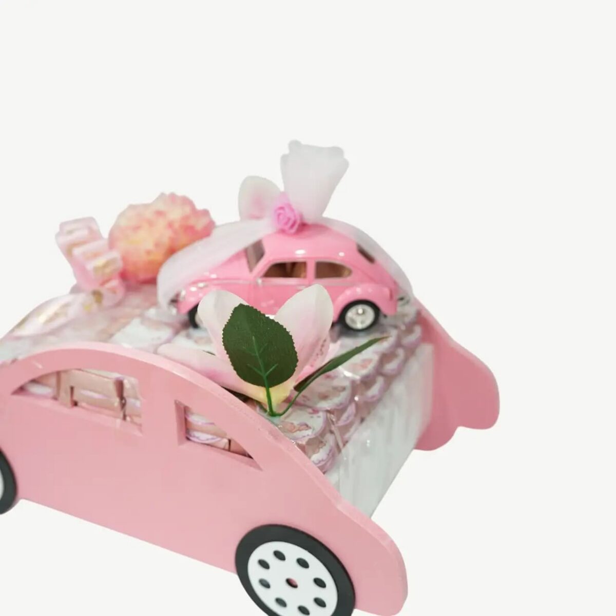 Pink Baby Girl Gift Car Hamper