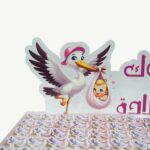Stork Baby Girl Announcement Hamper