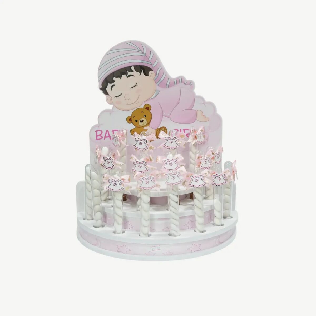 Baby Girl Favor Display Centerpiece