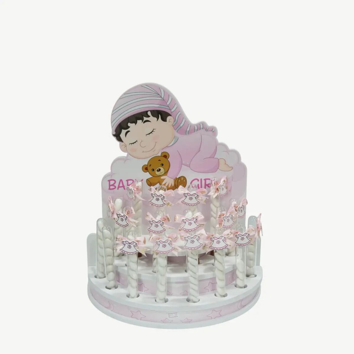 Baby Girl Favor Display Centerpiece