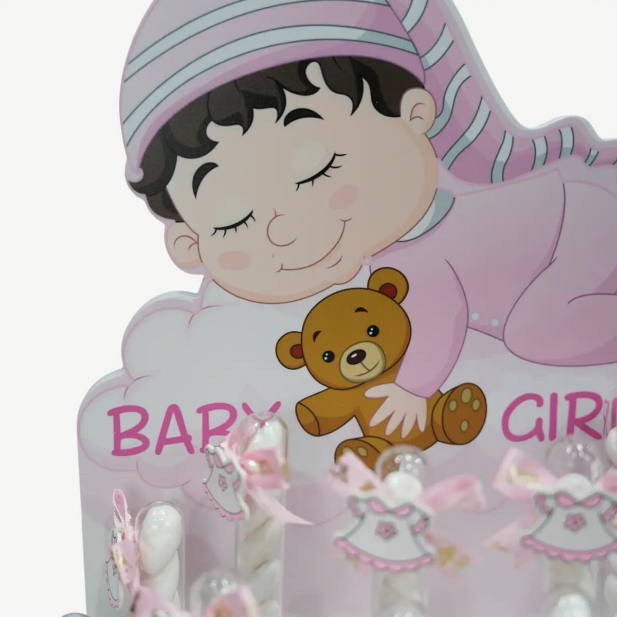 Baby Girl Favor Display Centerpiece