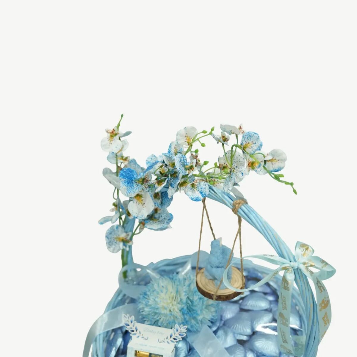 Blue Baby Boy Gift Basket Hamper