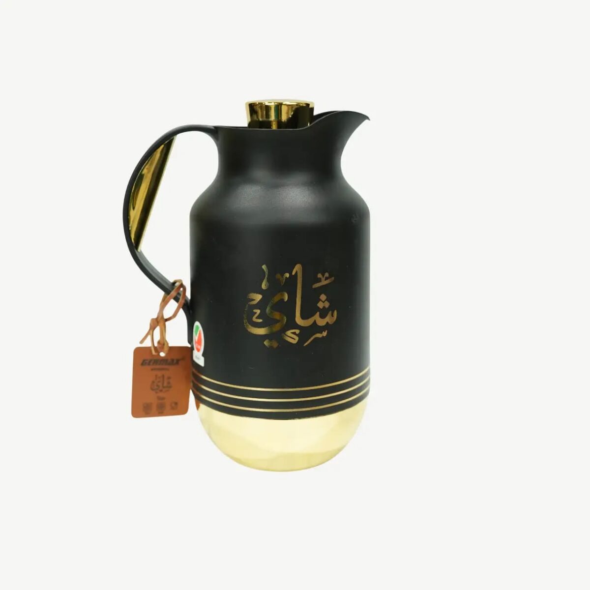 ترمس شاي أنيق بزخرفة الخط العربي