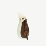 Sculpted Wooden Handle Serving Pitcher