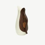 Sculpted Wooden Handle Serving Pitcher