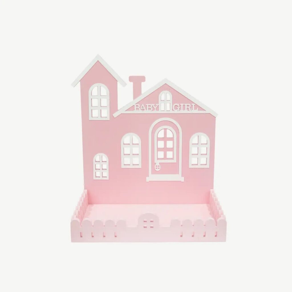 Pink Baby Girl House Display Tray