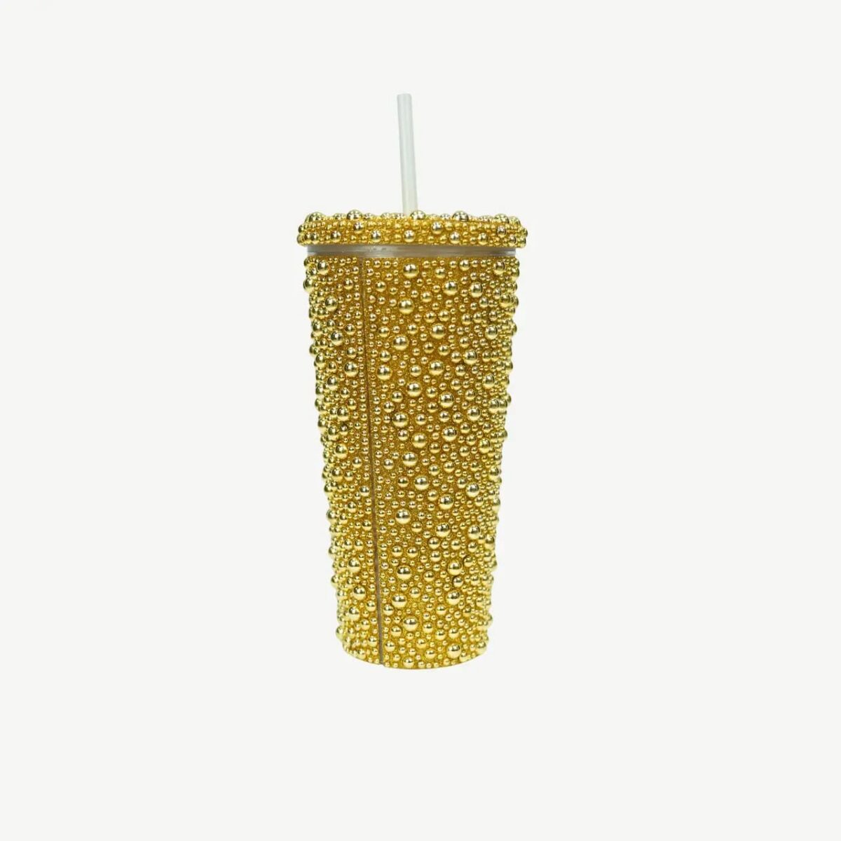 Crystal-Studded Insulated Tumbler with Straw, Double-Walled - 500ml - Image 11