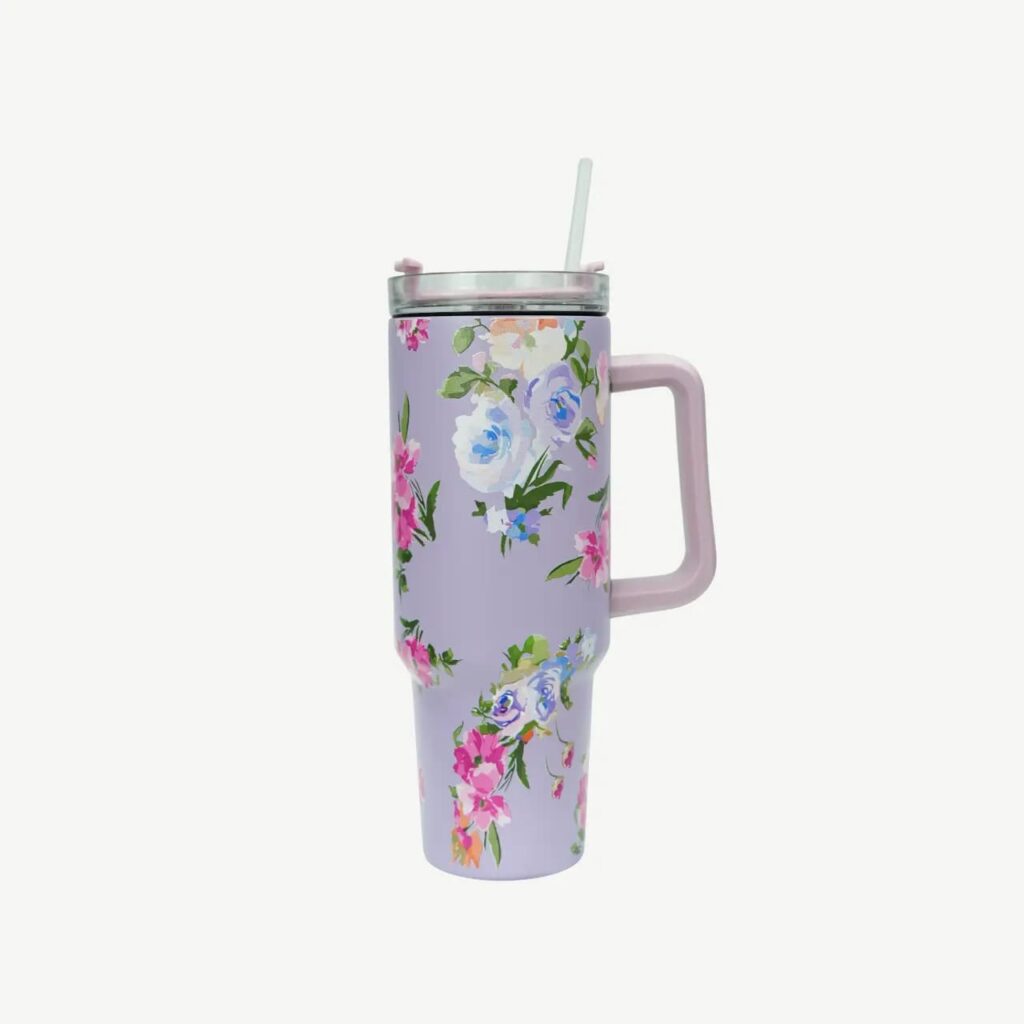 Floral Print Hydration Tumbler (40 oz)