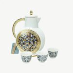 Modern Geometric Arabic Coffee Dallah Set