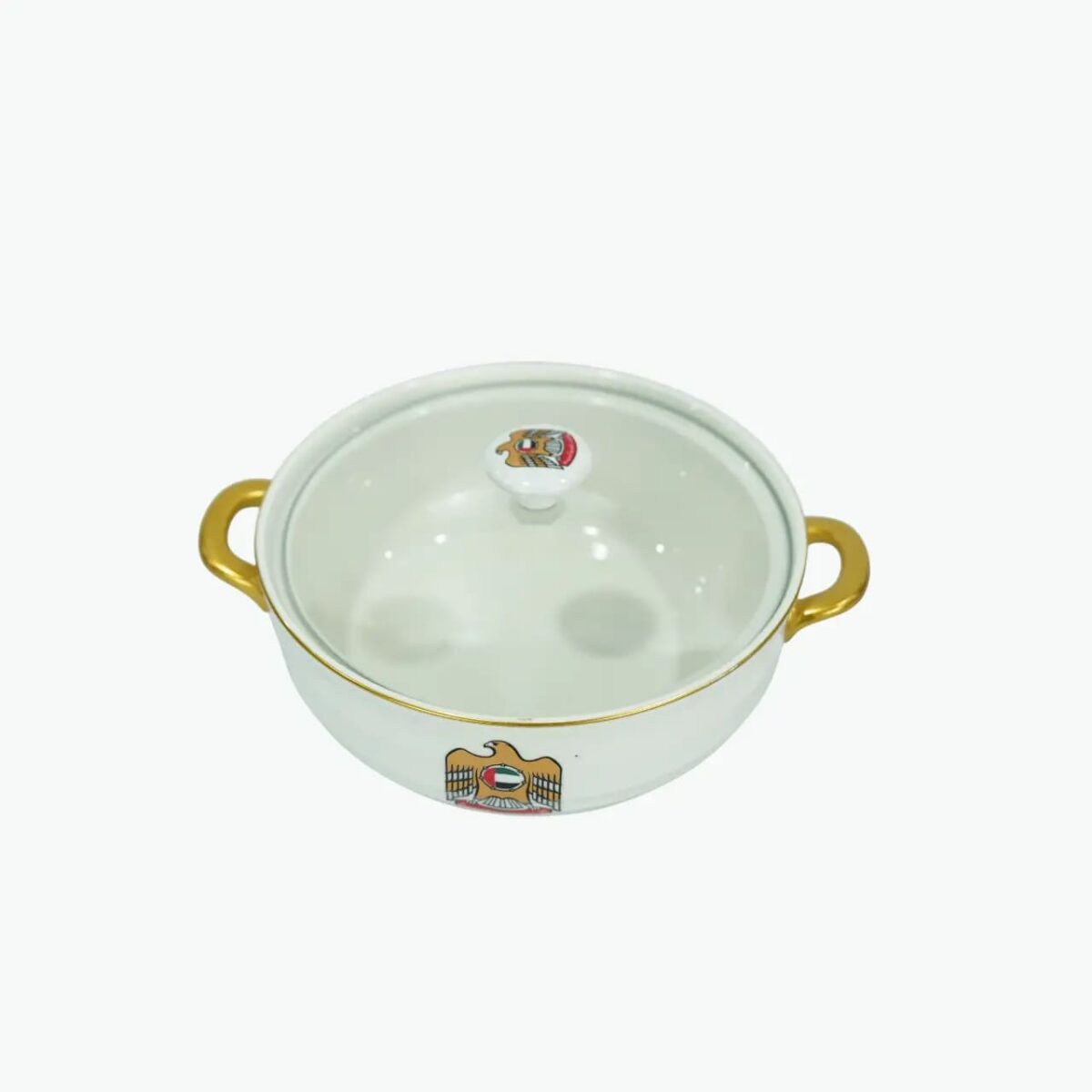 UAE Emblem Ceramic Serving Pot