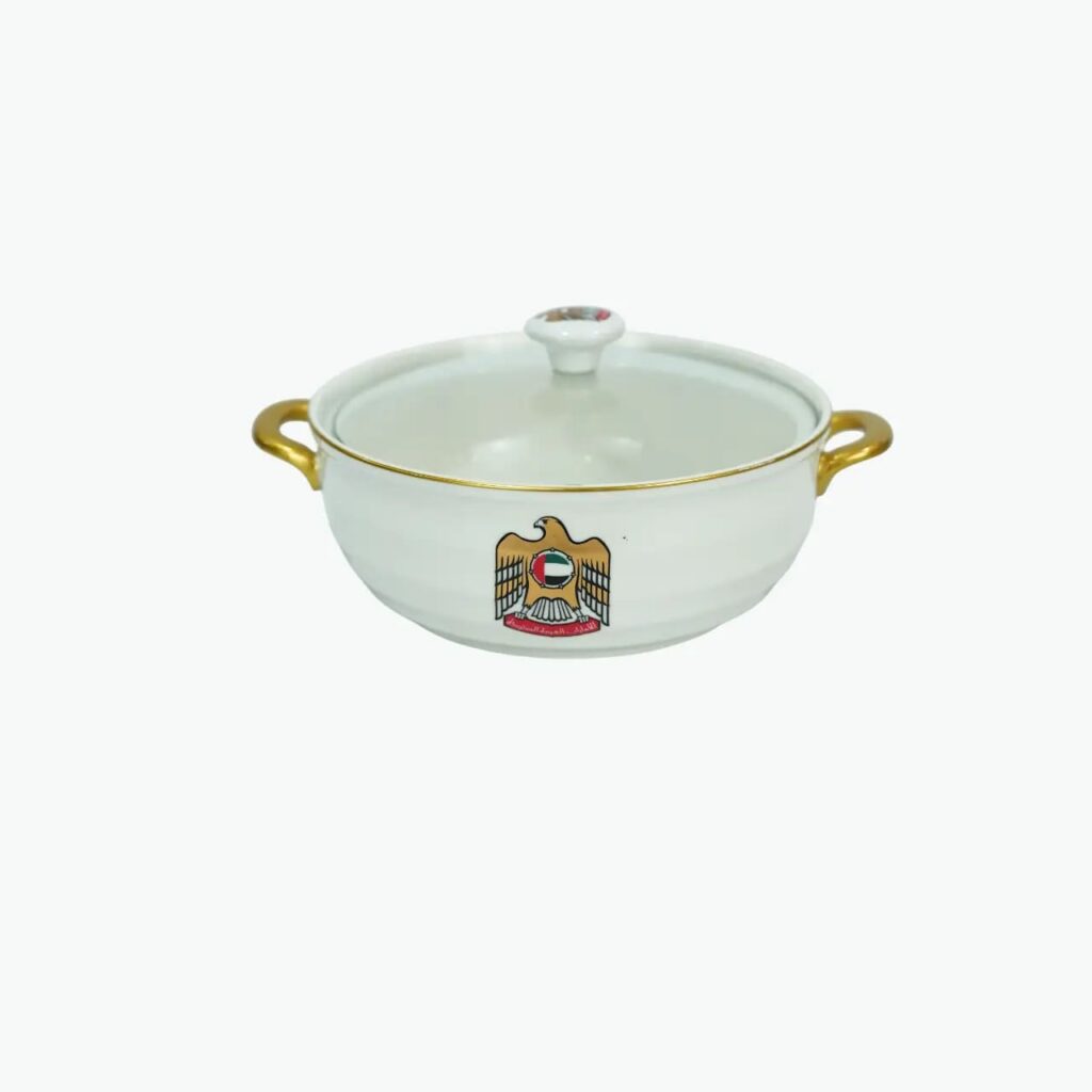 UAE Emblem Ceramic Serving Pot
