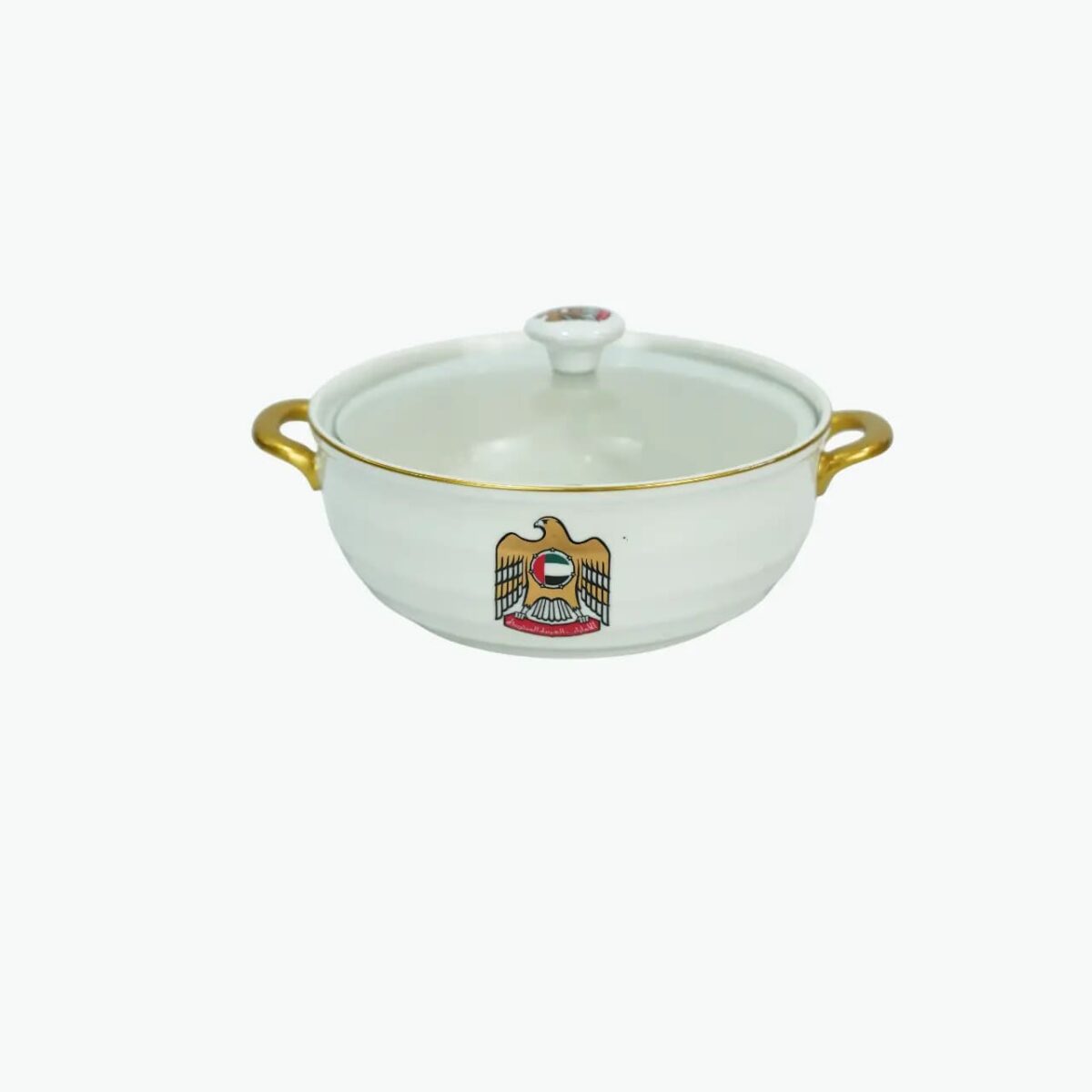 UAE Emblem Ceramic Serving Pot