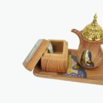 Wooden Incense Burner and Tray Set