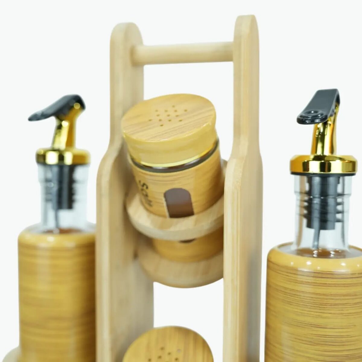 Wooden Spice Rack Set
