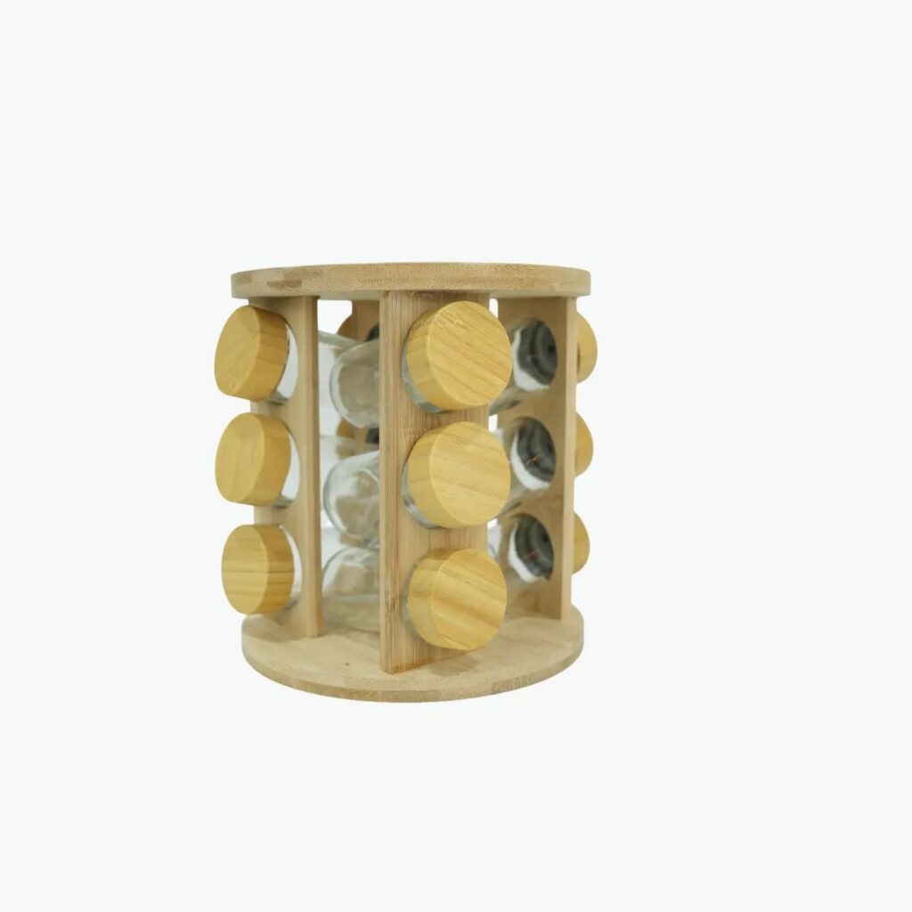 Elegant Glass Spice Jars Set